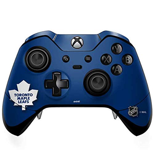 Skinit Decal Gaming Skin Compatible with Xbox One Elite Controller - Officially Licensed NHL Toronto Maple Leafs Solid Background Design