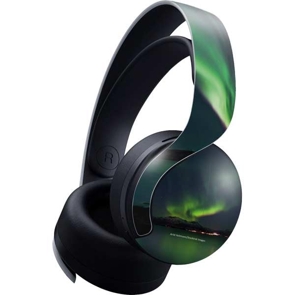 Skinit Decal Gaming Skin Compatible with Pulse 3D Wireless Headset for PS5 - Officially Licensed StockTrek Aurora Borealis Over Tjeldsundet in Norway Design