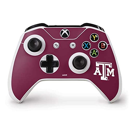Skinit Decal Gaming Skin Compatible with Xbox One S Controller - Officially Licensed College Texas A&M University Design