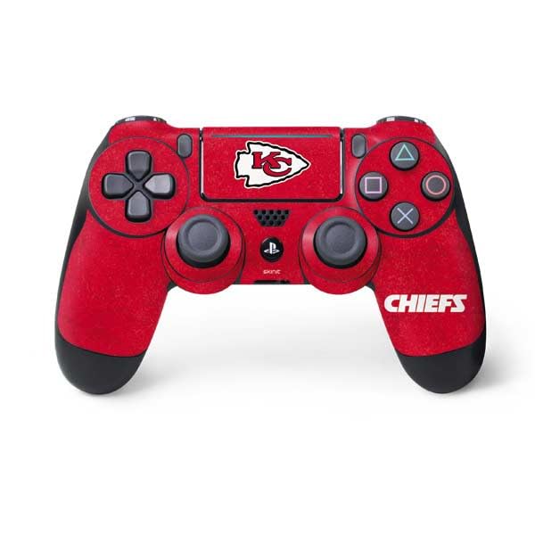 Skinit Decal Gaming Skin Compatible with PS4 Pro/Slim Controller - Officially Licensed NFL Kansas City leaders Distressed Design
