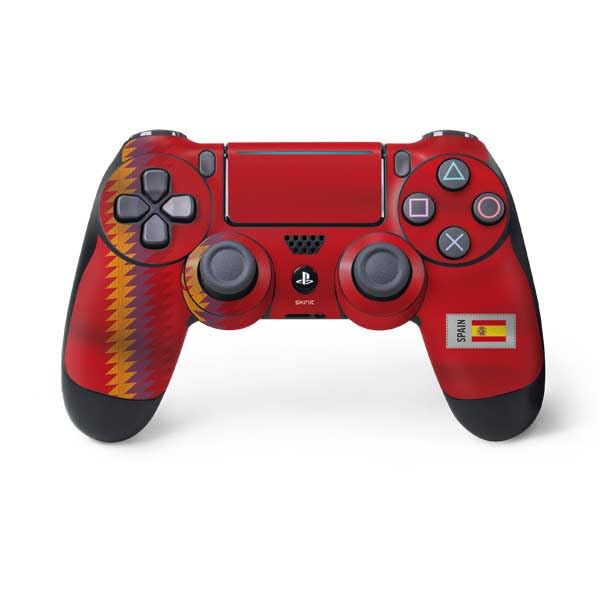 Skinit Decal Gaming Skin Compatible with PS4 Pro/Slim Controller - Spain Soccer Flag Design