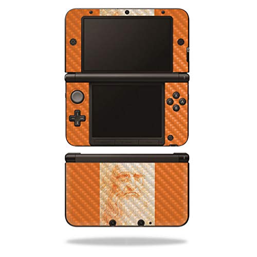 MightySkins Carbon Fiber Skin for Nintendo 3DS XL Original (2012-2014) - Red Chalk Man Portrait | Protective Durable Textured Carbon Fiber Finish | Easy to Apply | Made in The USA