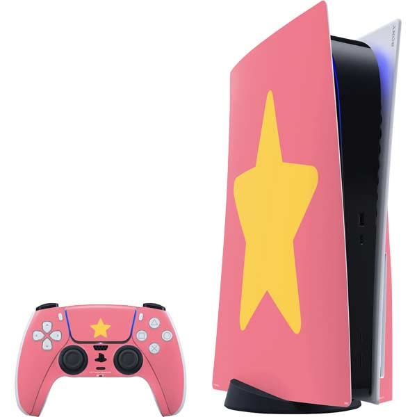 Skinit Decal Gaming Skin Compatible with PS5 Bundle - Officially Licensed Cartoon Network Steven Universe Steven Universe Star Design