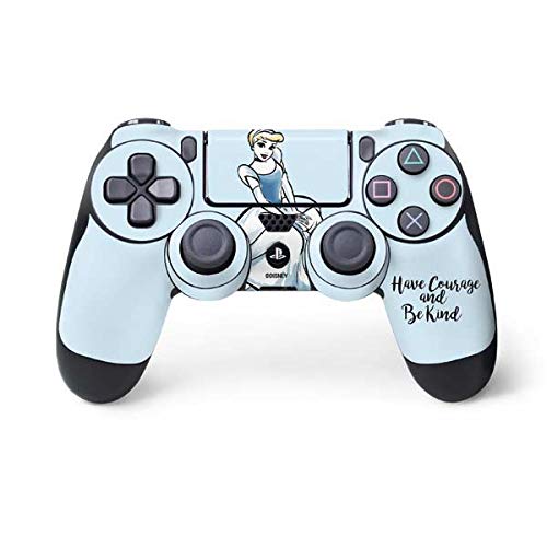 Skinit Decal Gaming Skin Compatible with PS4 Controller - Officially Licensed Disney Princess Cinderella Have Courage and Be Kind Art Design