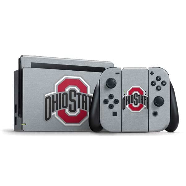 Skinit Decal Gaming Skin Compatible with Nintendo Switch Bundle - Officially Licensed Ohio State University OSU Logo Design
