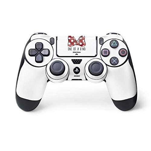 Skinit Decal Gaming Skin Compatible with PS4 Controller - Officially Licensed Disney Minnie Mouse One of A Kind Bow Design