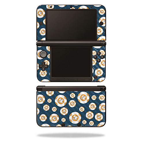 MightySkins Carbon Fiber Skin for Nintendo 3DS XL Original (2012-2014) - Mini Galaxy Bots | Protective Durable Textured Carbon Fiber Finish | Easy to Apply | Made in The USA