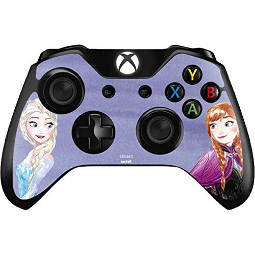 Skinit Decal Gaming Skin Compatible with Xbox One Controller - Officially Licensed Disney Frozen Elsa and Anna Sisters Art Design