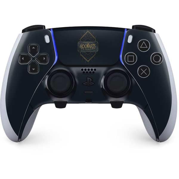 Skinit Decal Gaming Skin Compatible with PS5 DualSense Edge Pro Controller - Officially Licensed Wizarding World Hogwarts Legacy Emblem Design