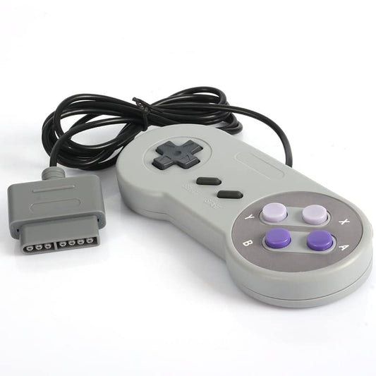 Rojuna SNES Gamepad Controller - 2 Packs, Off-White Replacement Controllers for Original Super Nintendo System
