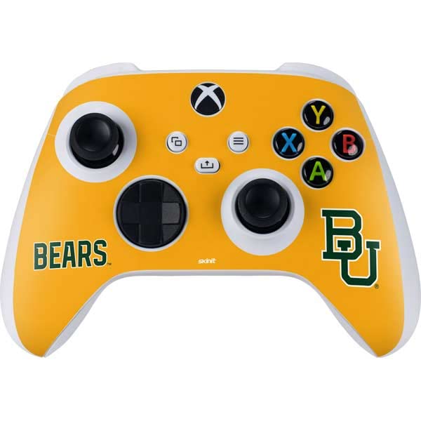 Skinit Decal Gaming Skin Compatible with Xbox Series S Controller - Officially Licensed Baylor University BU Yellow Design