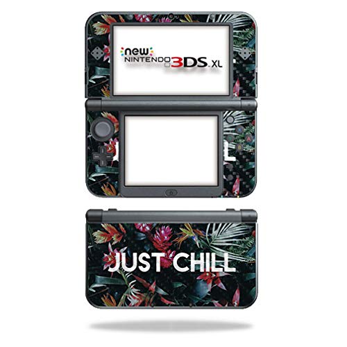 MightySkins Carbon Fiber Skin for Nintendo New 3DS XL (2015) - Just Chill | Protective Durable Textured Carbon Fiber Finish | Easy to Apply Remove and Change Styles | Made in The USA