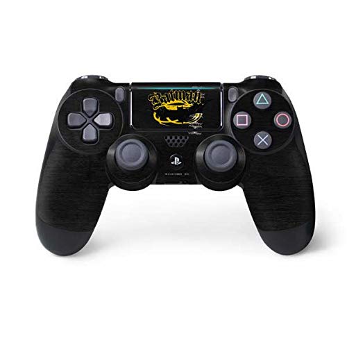 Skinit Decal Gaming Skin Compatible with PS4 Pro/Slim Controller - Officially Licensed DC Comics Batman Dark Knight Logo Yellow & Black Design