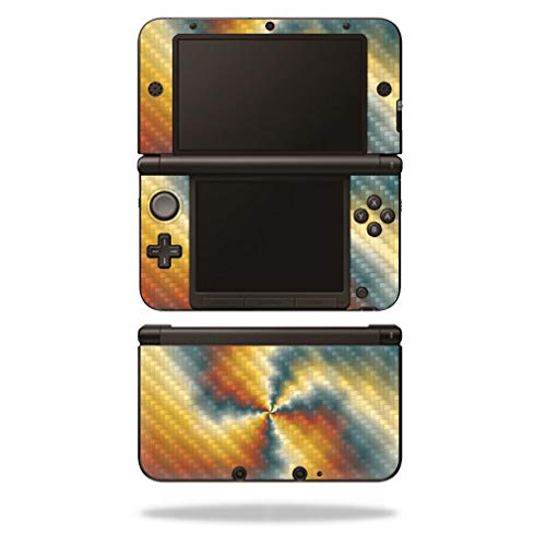 MightySkins Carbon Fiber Skin for Nintendo 3DS XL Original (2012-2014) - Eye of The Storm | Protective Durable Textured Carbon Fiber Finish | Easy to Apply | Made in The USA