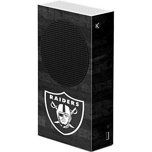 Skinit Decal Gaming Skin Compatible with Xbox Series S Console - Officially Licensed NFL Las Vegas Raiders Black & White Design