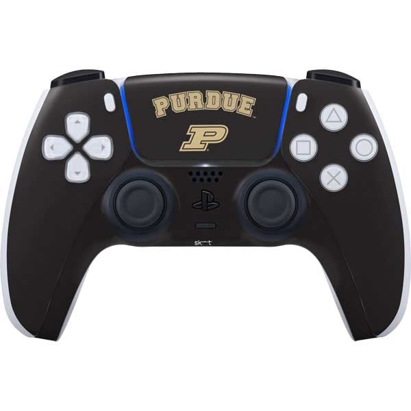 Skinit Decal Gaming Skin Compatible with PS5 Controller - Officially Licensed Purdue University Purdue Boilers Design