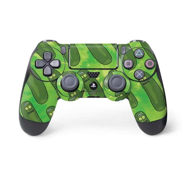 Skinit Decal Gaming Skin Compatible with PS4 Controller - Officially Licensed Adult Swim Rick and Morty Pickle Rick Pattern Design