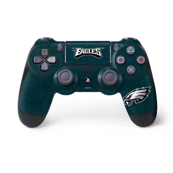 Skinit Decal Gaming Skin Compatible with PS4 Controller - Officially Licensed NFL Philadelphia Eagles Distressed Design