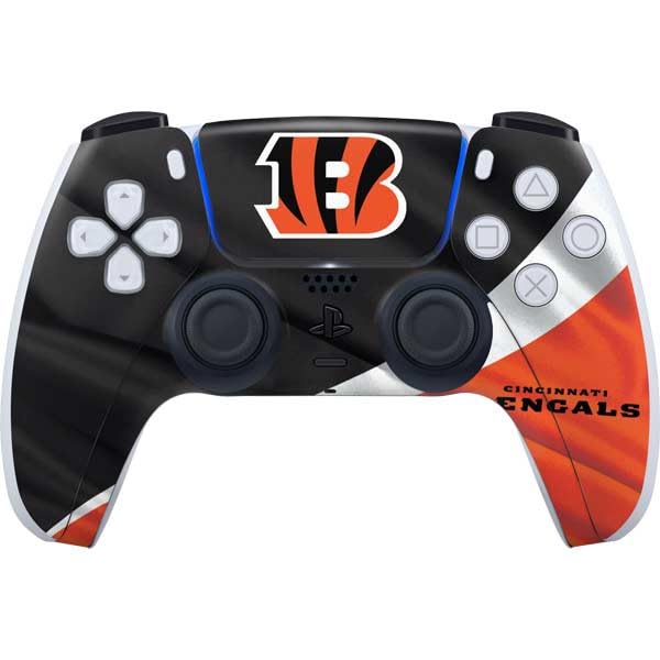 Skinit Decal Gaming Skin Compatible with PS5 Controller - Officially Licensed NFL Cincinnati Bengals Design