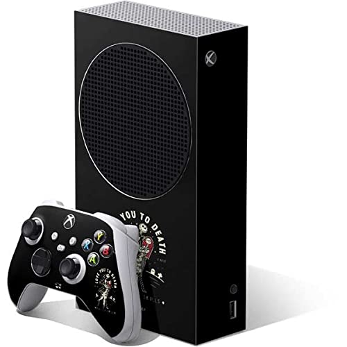 Skinit Decal Gaming Skin Compatible with Xbox Series S Bundle - Officially Licensed Disney The Nightmare Before Christmas Love You to Death Design