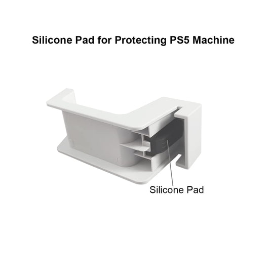 Bealuffe PS5 Headset Holder - White Gaming Headphone Hanger for PlayStation 5