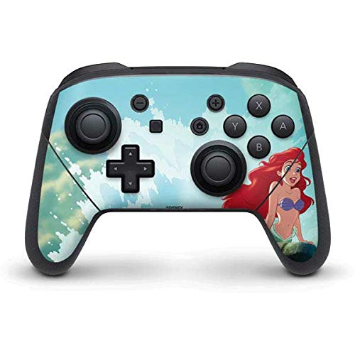 Skinit Decal Gaming Skin Compatible with Nintendo Switch Pro Controller - Officially Licensed Disney The Little Mermaid Ariel Part of Your World Design