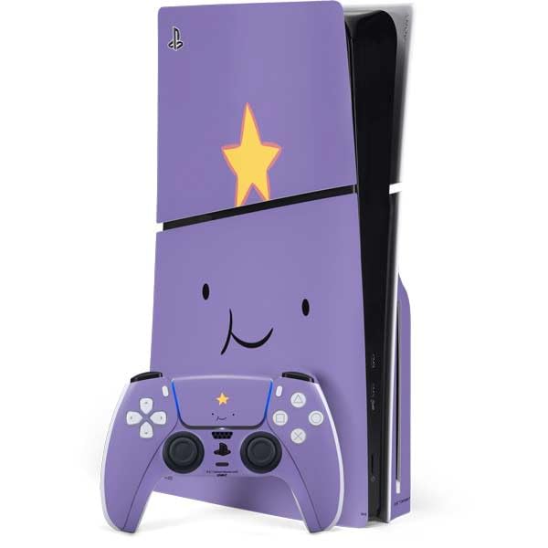 Skinit Decal Gaming Skin Compatible with PS5 Slim Disk Bundle - Officially Licensed Adult Swim Adventure Time Lumpy Space Princess Design