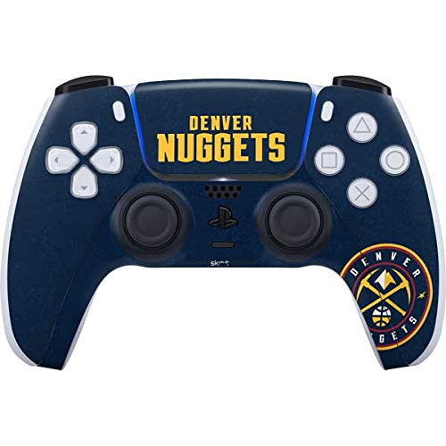 Skinit Decal Gaming Skin Compatible with PS5 Controller - Officially Licensed NBA Denver Nuggets Distressed Design