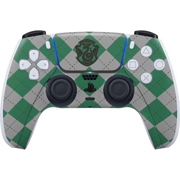 Skinit Decal Gaming Skin Compatible with PS5 Controller - Officially Licensed Wizarding World Harry Potter Slytherin Crest Design