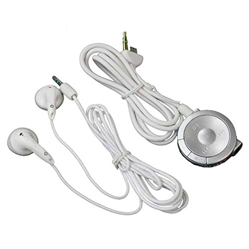 OSTENT Stereo Earphones with Remote Control for Sony PSP 1000 - White, Model 220700