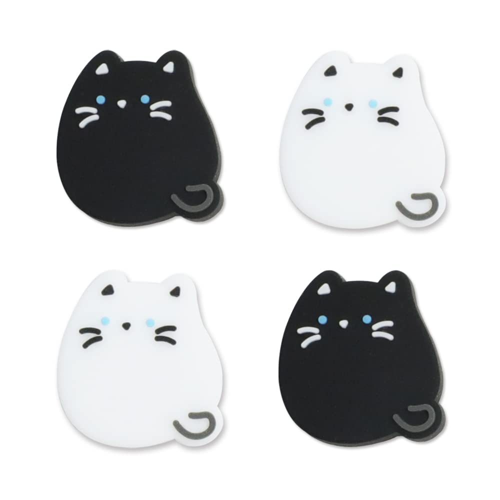 PERFECTSIGHT Switch Joycon Thumb Grips Caps Cute Kitty Silicone Joystick Cover for Nintendo Switch/Switch Lite/Switch OLED Soft Analog Button Cover for NS Joycon Controller Accessories 4 PCS Cat