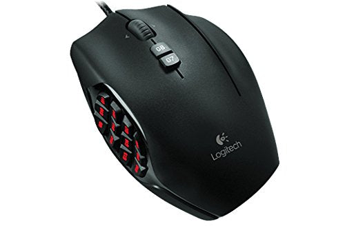 Logitech G600 MMO USB Laser Gaming Mouse - Black - Model 910-003879