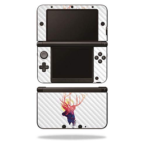 MightySkins Carbon Fiber Skin for Nintendo 3DS XL Original (2012-2014) - Burning Sun | Protective Durable Textured Carbon Fiber Finish | Easy to Apply Remove and Change Styles | Made in The USA