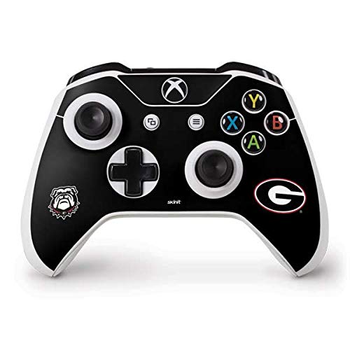 Skinit Decal Gaming Skin Compatible with Xbox One S Controller - Officially Licensed University of Georgia Logo Design