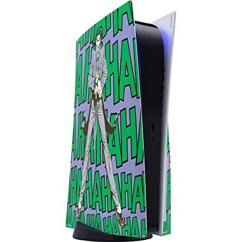 Skinit Decal Gaming Skin Compatible with PS5 Console - Officially Licensed DC Comics The Joker Vintage Pose Pattern Design