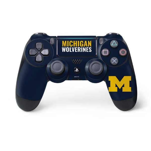 Skinit Decal Gaming Skin Compatible with PS4 Pro/Slim Controller - Officially Licensed University of Michigan Wolverines M Design