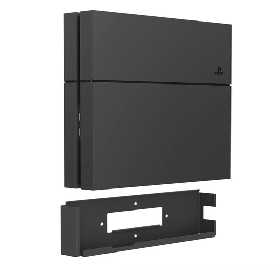Monzlteck Wall Mount for PS4 Original - Space Saving Design, Black, Metal, Model wp-or
