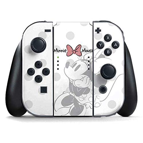 Skinit Decal Gaming Skin Compatible with Nintendo Switch (2017-2021) Joy-Con Controller - Officially Licensed Disney Minnie Mouse Daydream Design