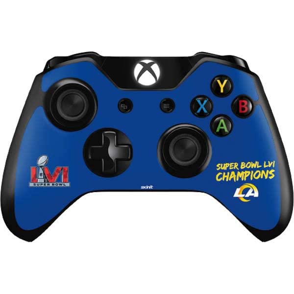 Skinit Decal Gaming Skin Compatible with Xbox One Controller - Officially Licensed NFL Super Bowl LVI Champions Rams Design