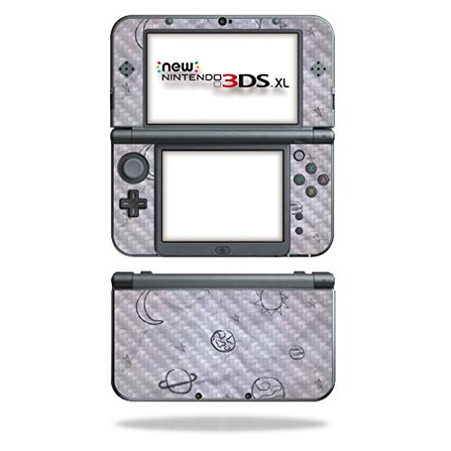 MightySkins Carbon Fiber Skin for Nintendo New 3DS XL (2015) - Kids Outer Space | Protective Durable Textured Carbon Fiber Finish | Easy to Apply Remove and Change Styles | Made in The USA