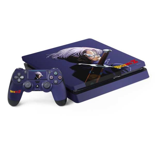 Skinit Decal Gaming Skin Compatible with PS4 Slim Bundle - Officially Licensed Dragon Ball Z Trunks Portrait Design