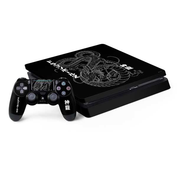 Skinit Decal Gaming Skin Compatible with PS4 Slim Bundle - Officially Licensed Dragon Ball Z Negative Shenron Design