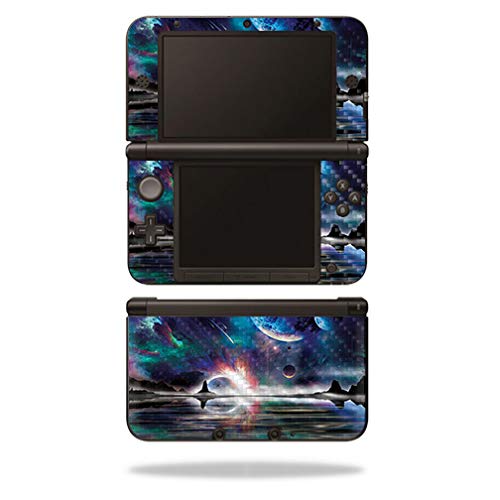 MightySkins Carbon Fiber Skin for Nintendo 3DS XL Original (2012-2014) - Space Horizon | Protective Durable Textured Carbon Fiber Finish | Easy to Apply Remove and Change Styles | Made in The USA