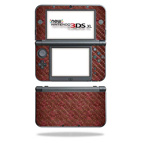 MightySkins Carbon Fiber Skin for Nintendo New 3DS XL (2015) - Neo Rose Pattern | Protective Durable Textured Carbon Fiber Finish | Easy to Apply Remove and Change Styles | Made in The USA
