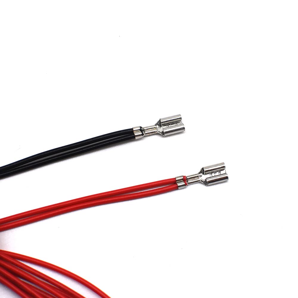 Arcity LED Arcade Cable Wire Harness - 2 Pcs, 0.187 Inch Terminals, Model HY-PJ099-3, for USB Encoder, MAME, Raspberry Pi, PC