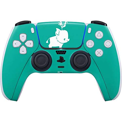 Skinit Decal Gaming Skin Compatible with PS5 Controller - Officially Licensed Disney Princess Moana Heihei and Pua Design