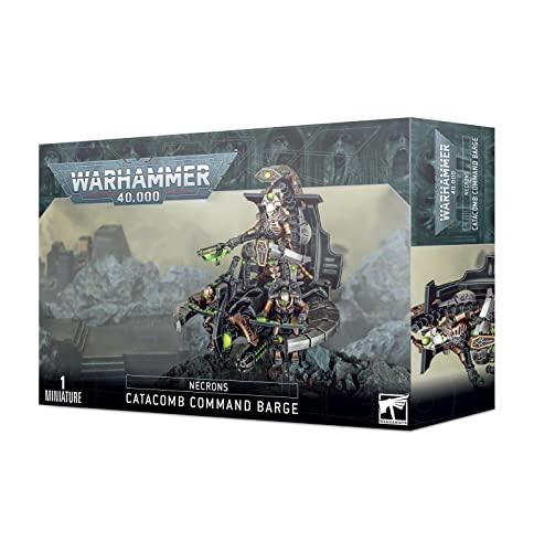 Games Workshop Warhammer Necron Catacomb Command Barge Model 99120110064, Multicoloured, 6x9x2 inches, Age 14+