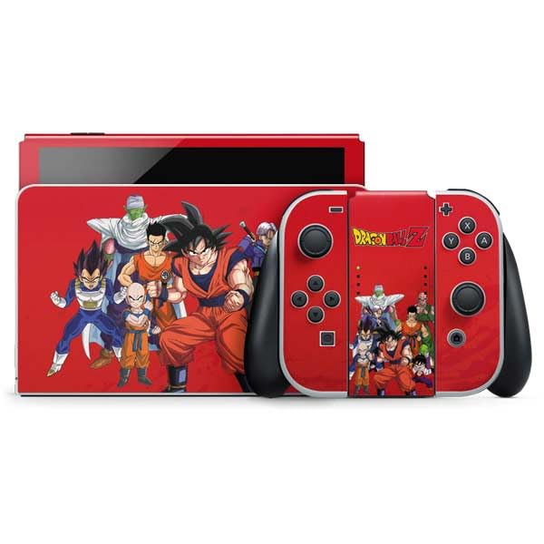 Skinit Decal Gaming Skin Compatible with Nintendo Switch OLED (2021) - Officially Licensed Dragon Ball Z Group Design