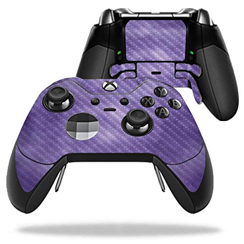 MightySkins Carbon Fiber Skin for Microsoft Xbox One fine design Controller - Purple Airbrush | Protective Durable Textured Carbon Fiber Finish | Easy to Apply Remove and Change Styles | Made in The USA