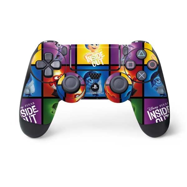 Skinit Decal Gaming Skin Compatible with PS4 Controller - Officially Licensed Disney Inside Out Character Portraits Design
